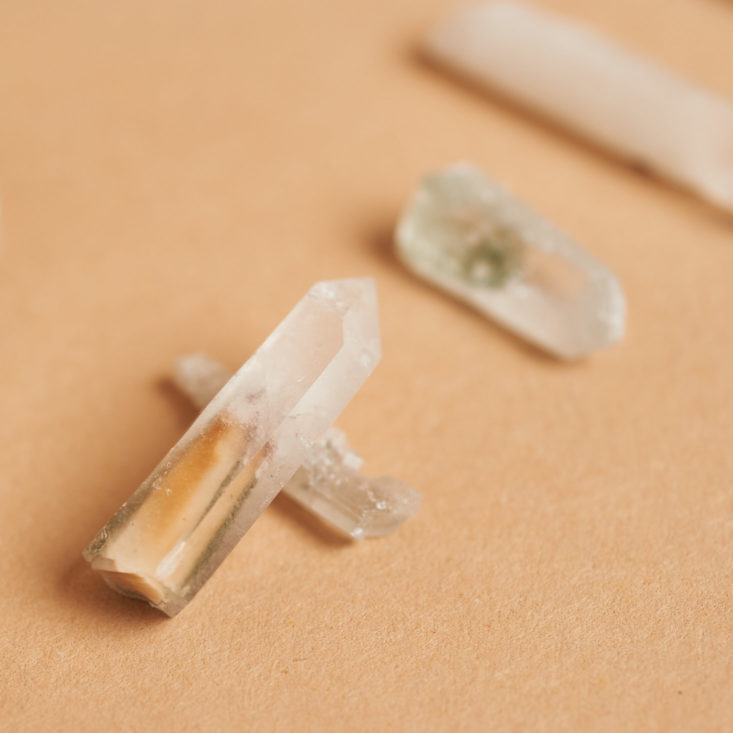 Enchanted Crystal March 2019 little quartz specimens