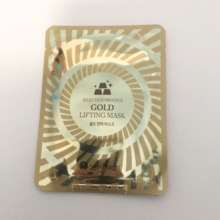 Facetory 4 Ever Fresh Review March 2019 - SkinPlanet Selection Prestige Gold Lifting Mask 1 Top