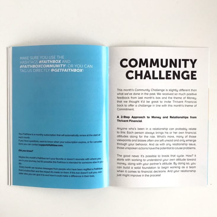 Faithbox March 2019 - Community Challenge Page 1 From Impact Guide Front