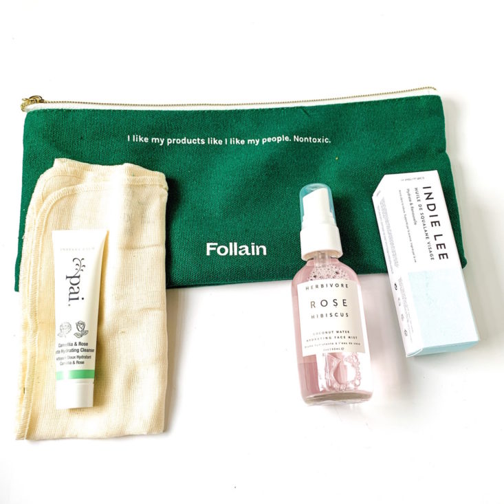 Follain Healthy Hydration Box March 2019 - All Contents Front