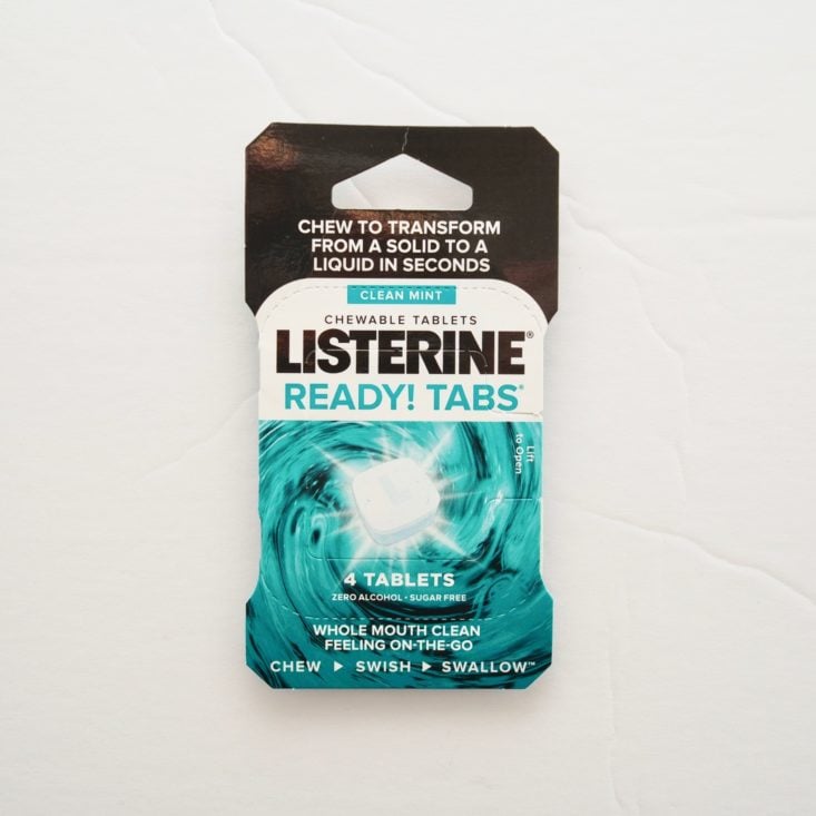 Gentlemans Box March 2019 - Listerine Tablets Front