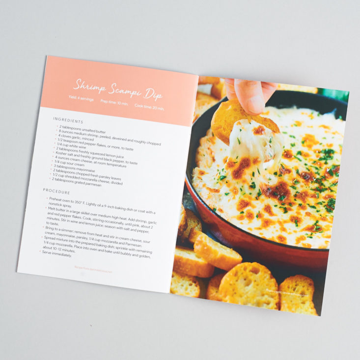 GlobeIn Tasting March 2019 booklet recipe