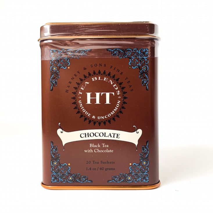 Harney & Sons Review February 2019 - Chocolate Tea Tin 1 Front