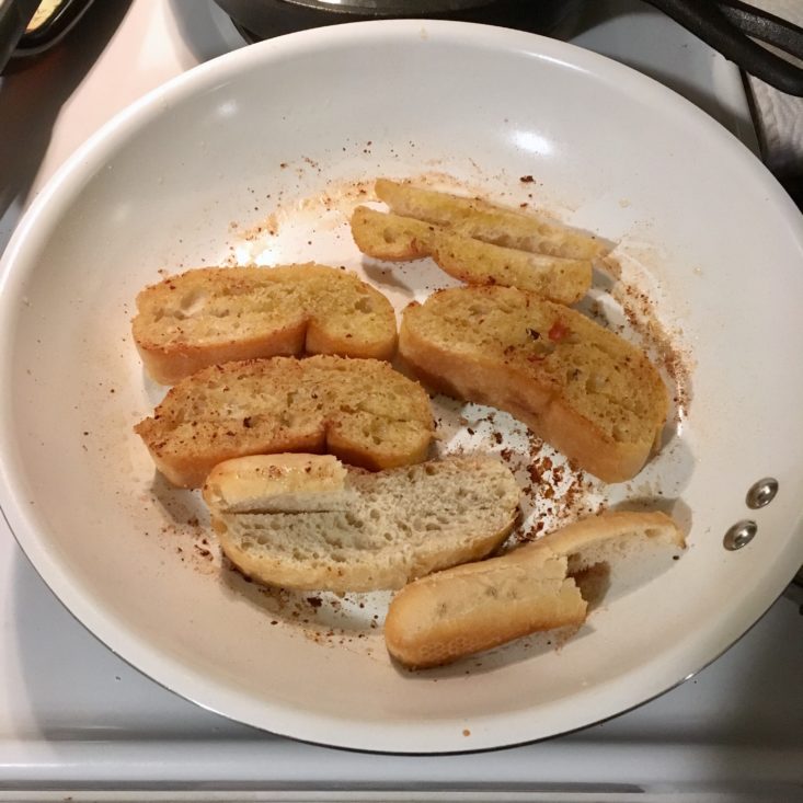 Home Chef Subscription Box Review March 2019 - Chowder Ciabatta In Bowl Top