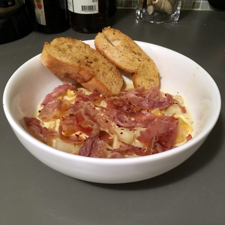 Home Chef Subscription Box Review March 2019 - Chowder Finished In Bowl Top