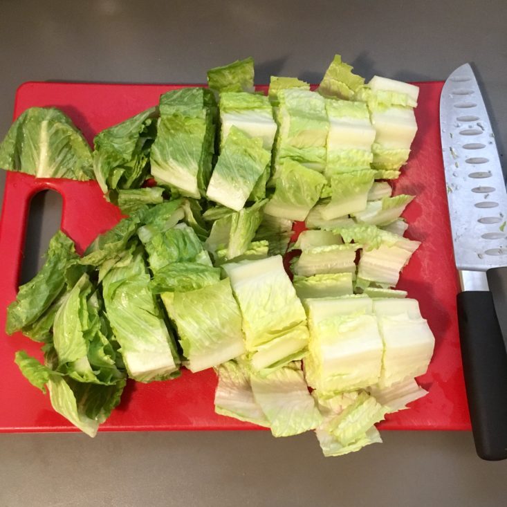 Home Chef Subscription Box Review March 2019 - Salad Chopped Top