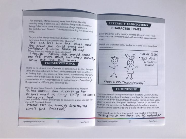 Ignite English Review March 2019 - Activity Guide Page 89 Top