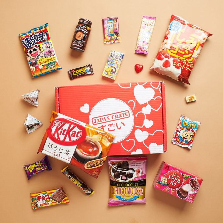 Japan Crate February 2019 all snacks