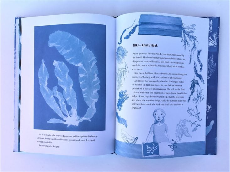 KidArtLit Deluxe Subscription Box Review March 2019 - The Bluest of Blues - Anna Atkins and the First Book of Photographs Inside 2 Top