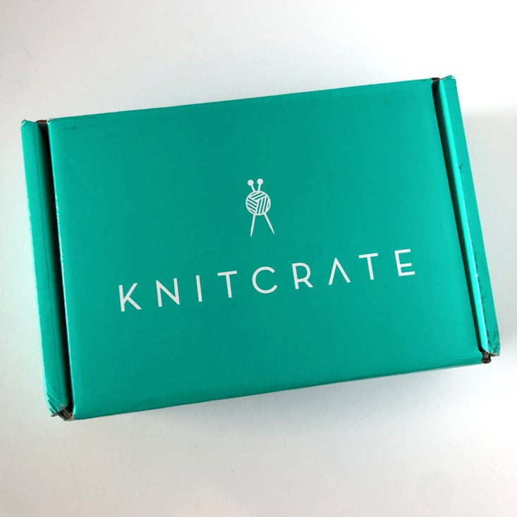 KnitCrate Sock Crate Review March 2019 - Box Closed Top