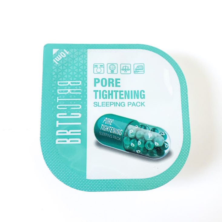 KoKo Style Box March 2019 - BRTC Pore Tightening Sleeping Pack Front