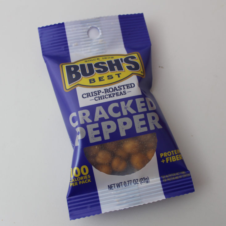 Love with Food March 2019 - Bush’s Best Cracked Pepper Crisp-Roasted Chickpeas Package Front