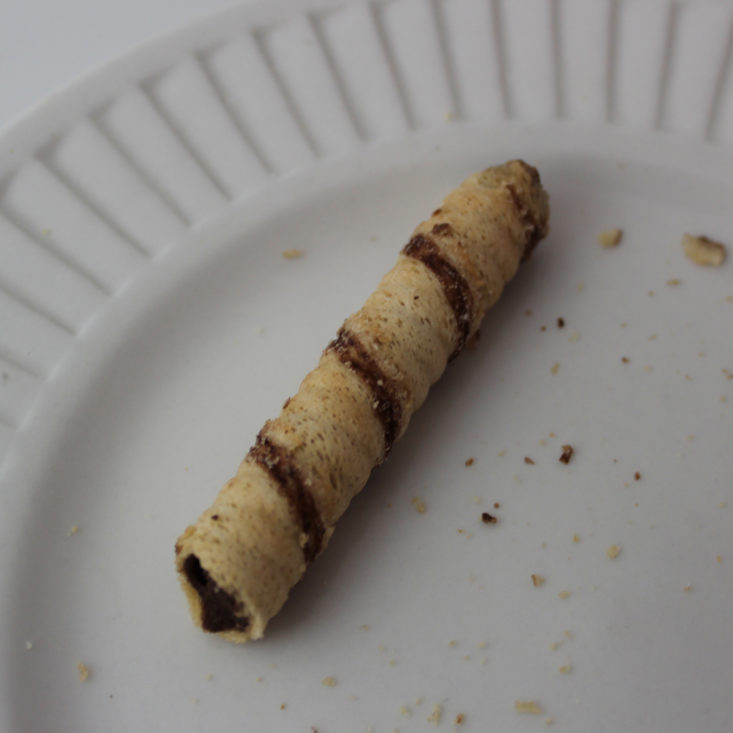 Love with Food March 2019 - Pirouline Cream Filled Wafers In Plate Closer View