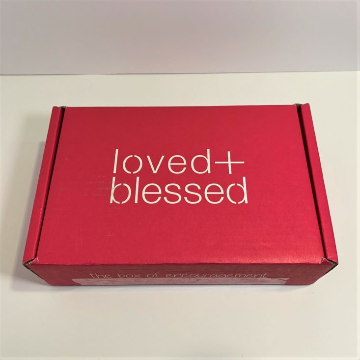 Loved + Blessed “Uplift” Review March 2019 - Box Closed Top