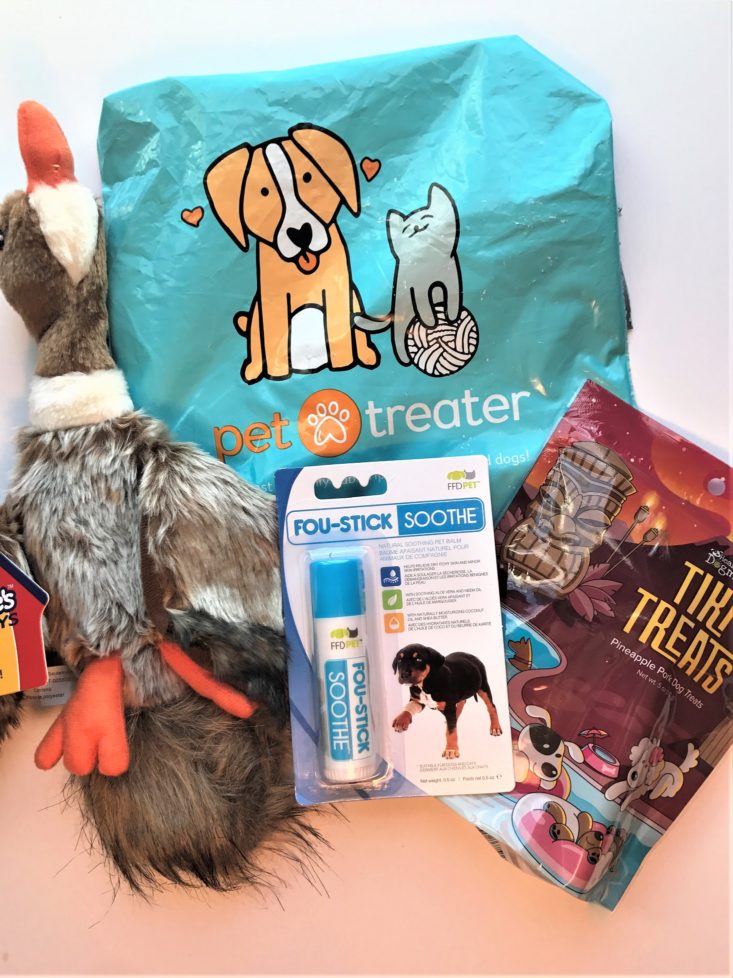 Mini Monthly Mystery Box For Dogs March 2019 - Opened Box Photo