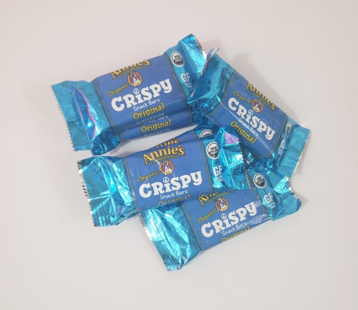 Monthly Box Of Food And Snack Review March 2019 - Annies Organic Crispy Snack Bars Front