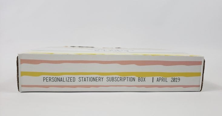 My Paper Box Review April 2019 - Box Closed Side