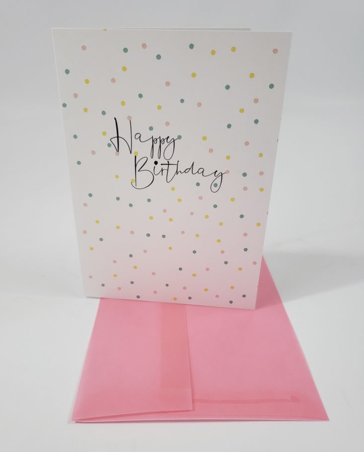 My Paper Box Review April 2019 - Happy Birthday Card On Envelope Front