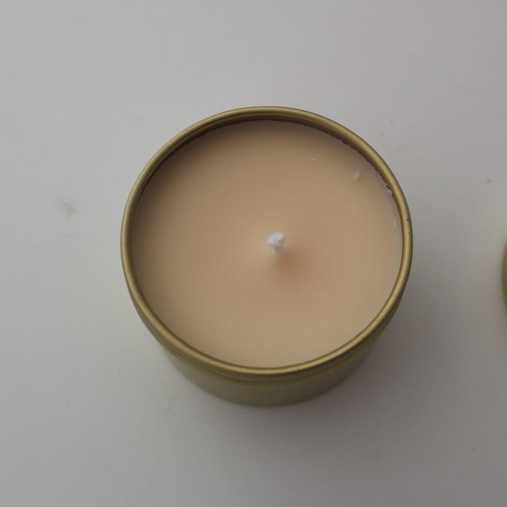 Orglamix “Goddess” Box Review March 2019 - Iris Soy Candle Uncapped Top