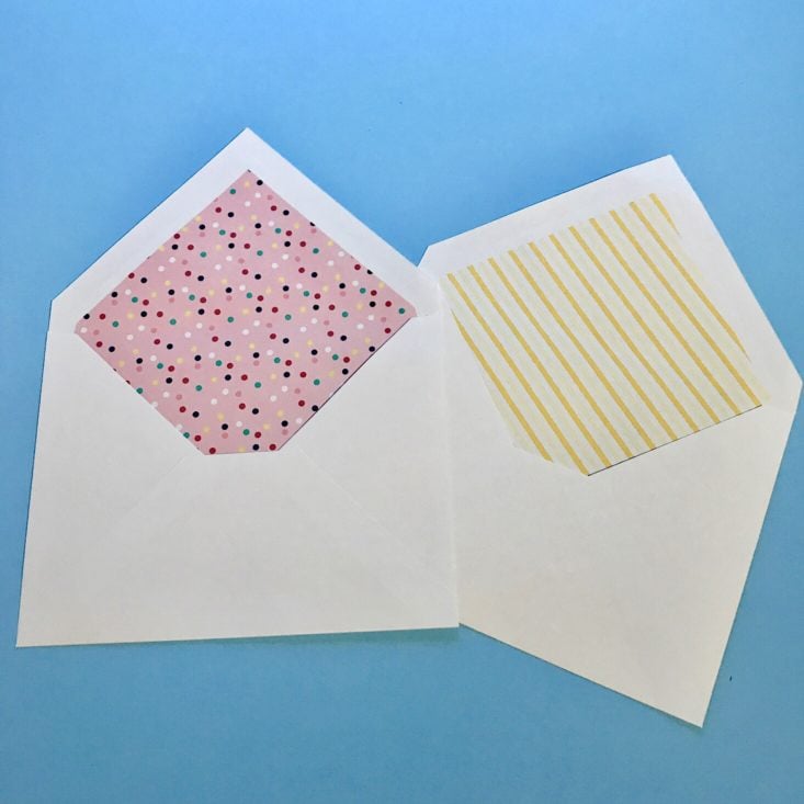 Paper Pumpkin Birthday Themed Review March 2019 - Envelopes Top