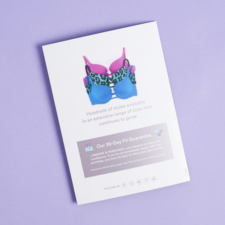 Savage x Fenty Xtra VIP Membership info card february 2019