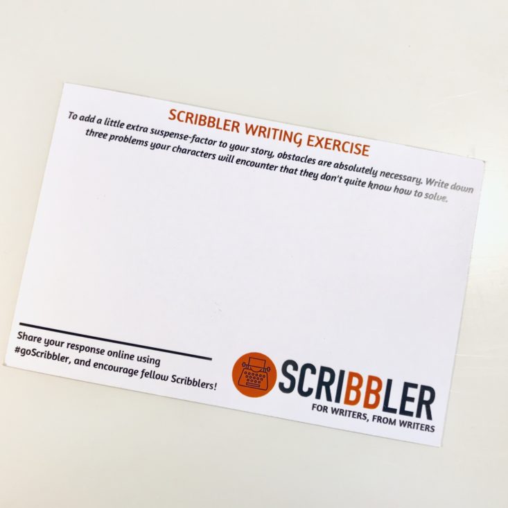 Scribbler February 2019 - Writingex Back