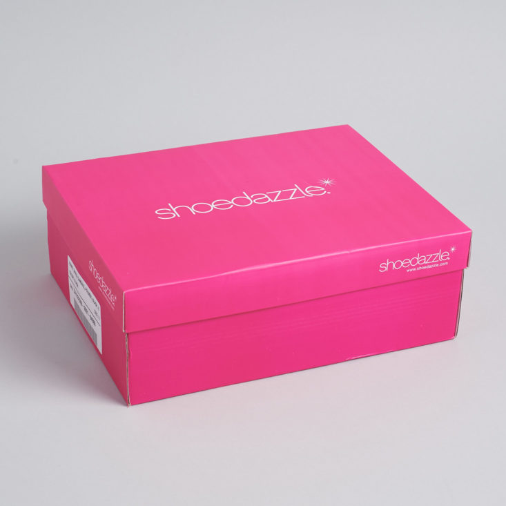 Shoe Dazzle pink box march 2019