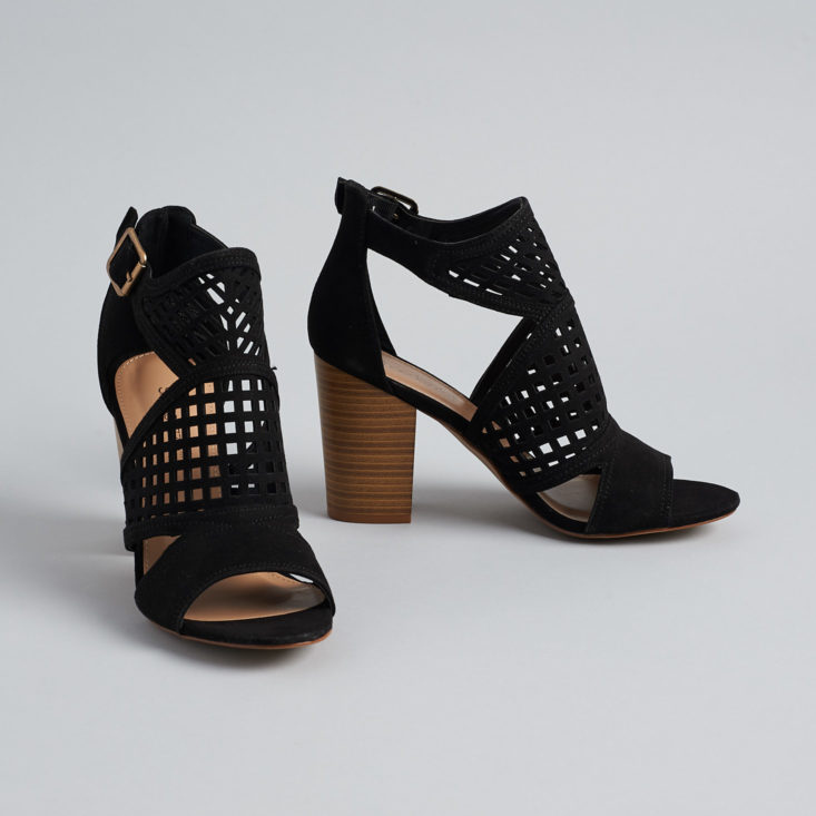 Shoe Dazzle open toe heels march 2019