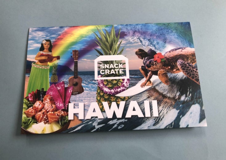 Snack Crate February 2019 - Info Card Front