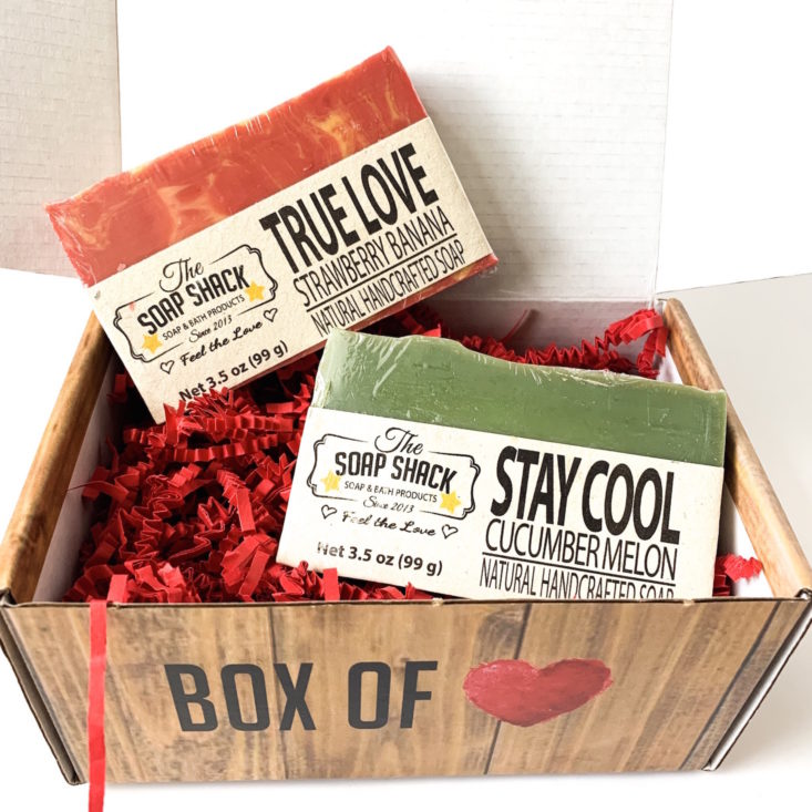 Soap Shack The Soap Club Review February 2019 - All Products With Box Group Top
