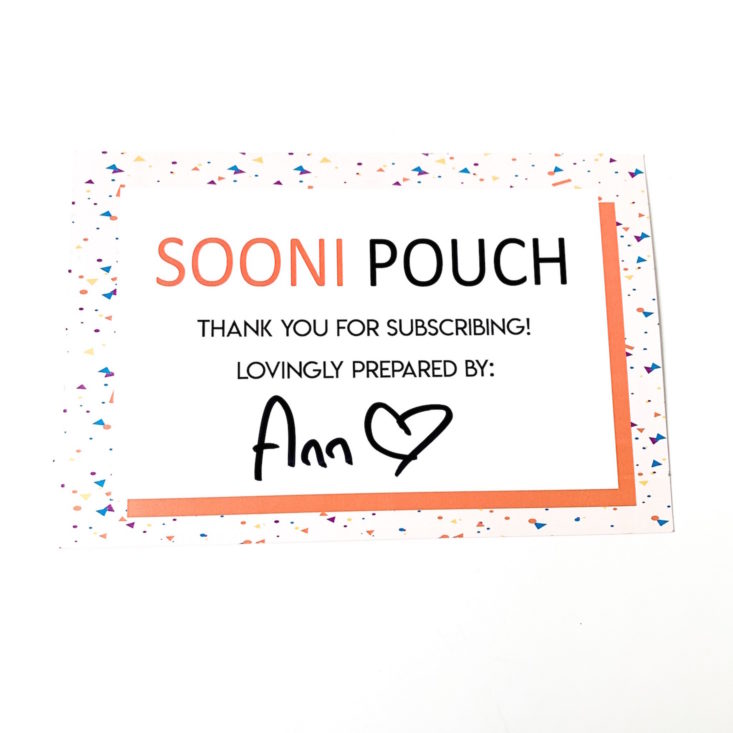 Sooni Pouch Review March 2019 - Box By Ann Top