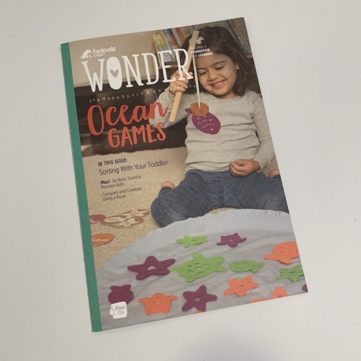 Tadpole Crate Ocean Games Review March 2019 - Wonder Magazine Front Top