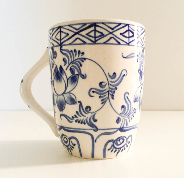 The Alignist Winter 2019 - Blue Floral Tea Mug Front