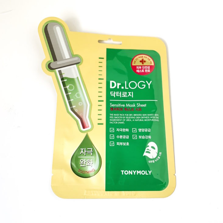 Tony Moly March 2019 - Dr. Logy Sheet Mask in Sensitive Front