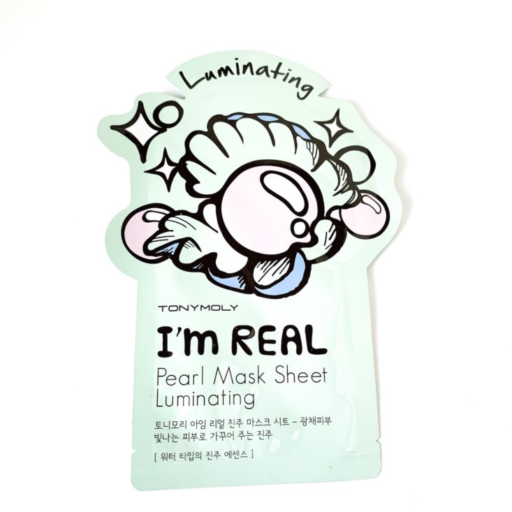 Tony Moly March 2019 - I'm Real Sheet Mask in Pearl Front