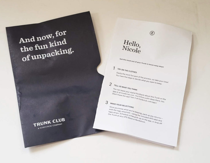 Trunk Club Plus Size Subscription Box Review December 2018 - Note And Invoice Top