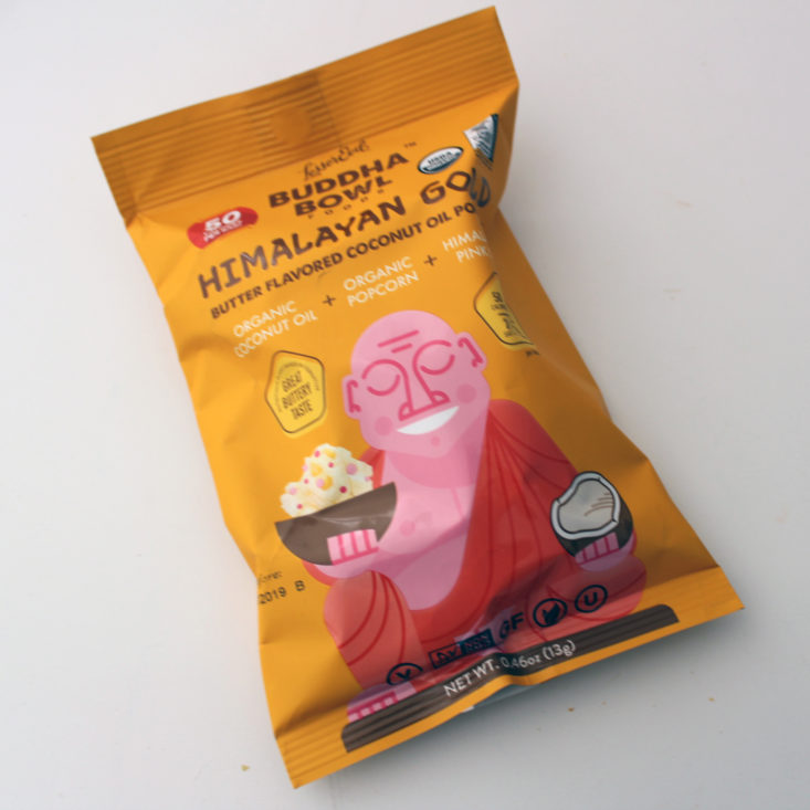 Vegan Cuts Snack March 2019 - Lesser Evil Buddha Bowl Popcorn, Himalayan Gold Package Front