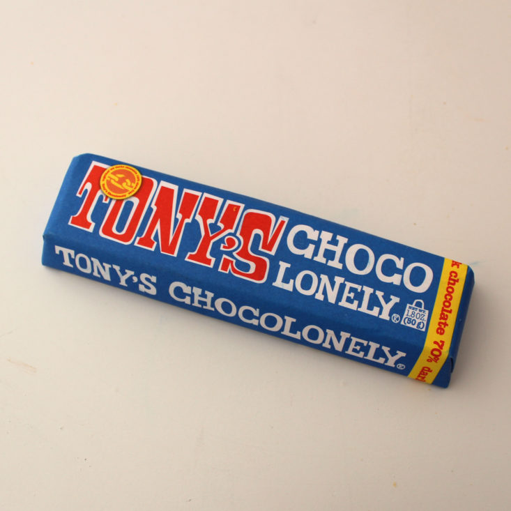 Vegan Cuts Snack March 2019 - Tony’s Chocolonely Package Front