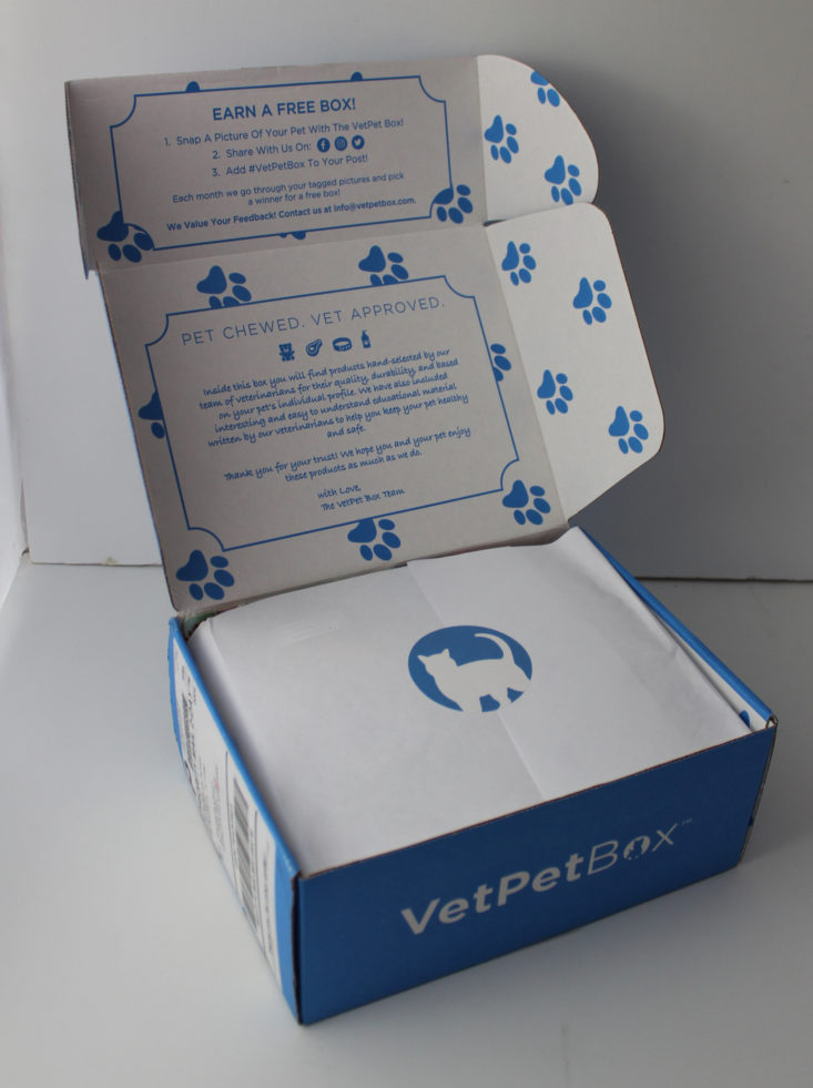 Vet Pet Box Cat March 2019 - Open Box Top