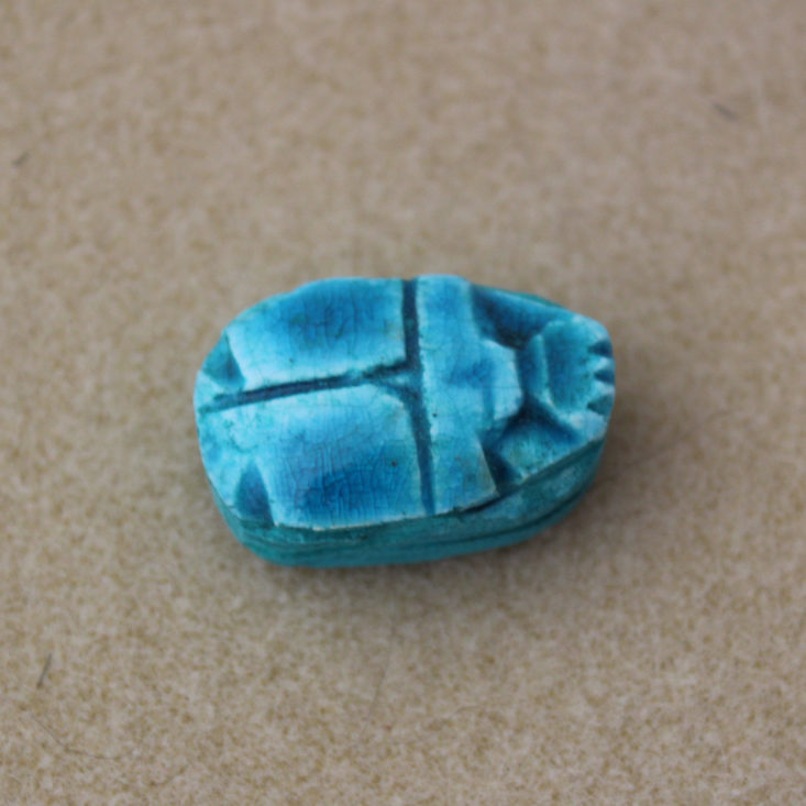 Vintage Bead Box March 2019 - Ceramic Scarab Front View