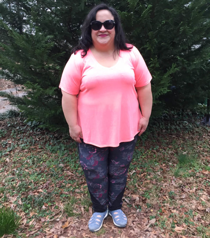 Wantable Fitness Edit Subscription Review February 2019 - Leslie Swing Tee by Balance Collection Onn Front