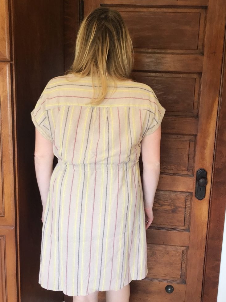 7 Golden Tote April 2019 - Linen Dress Back