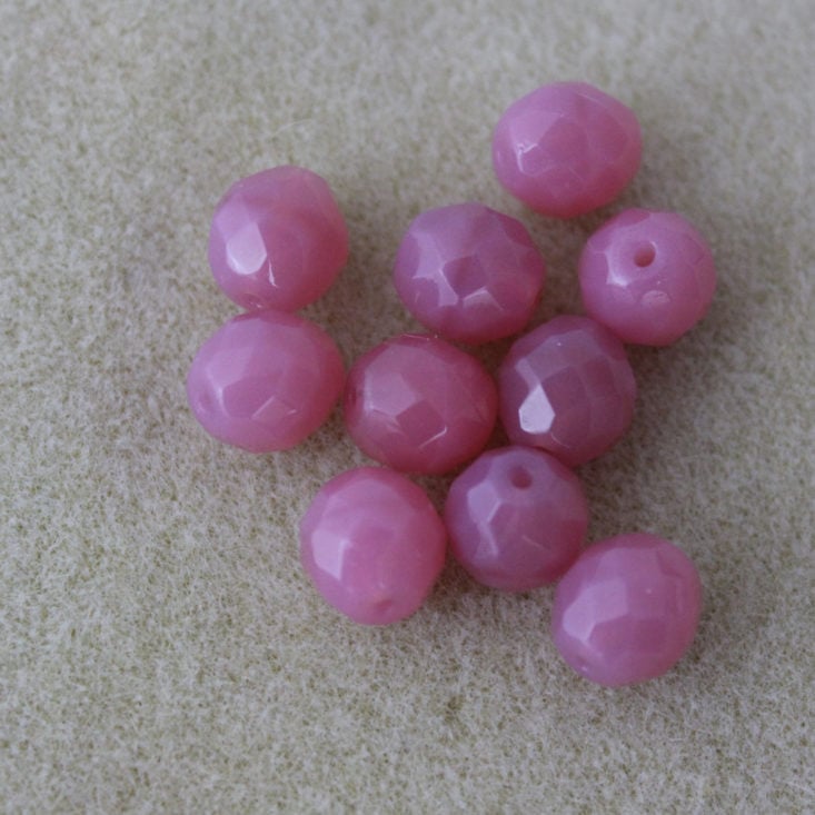 Adornable Elements April 2019 - 10mm Opal Dark Pink Round Front