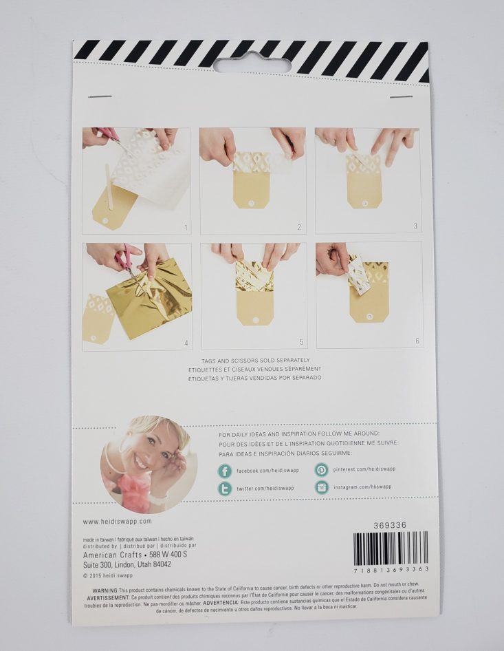 BUSY BEE REVIEW APRIL 2019 - Heidi Swapp Rub-On Foil Set Top