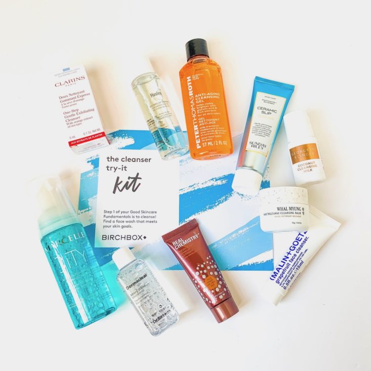 Birchbox The Cleanser Try-It Kit April 2019 - Group Shot Top