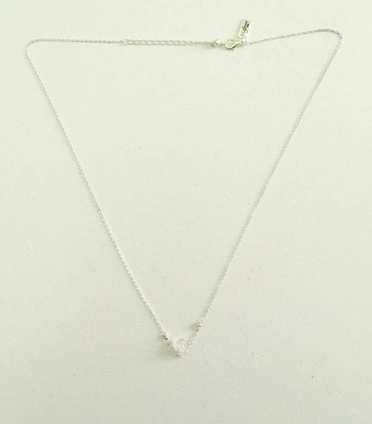 California Found Subscription Box Review April 2019 - Herkimer Diamond Necklace 2 Top