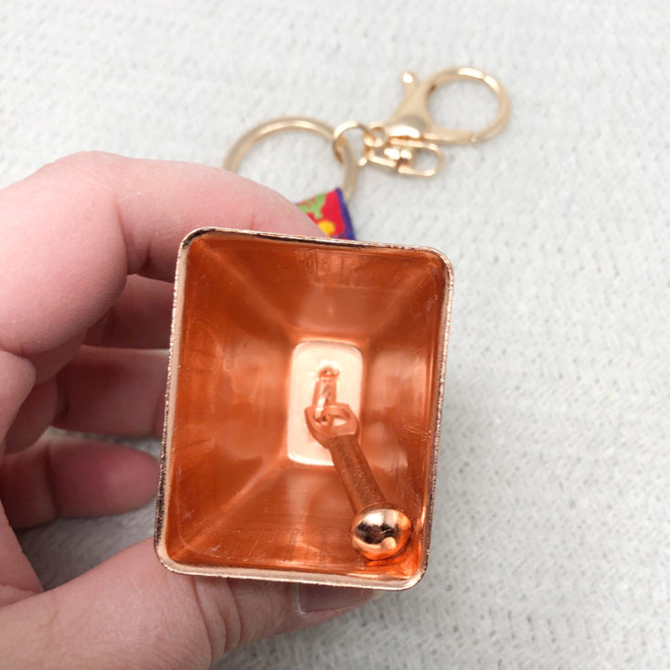 Coffee and a Classic Subscription Box Review March 2019 - Copper Plated Goat Bell Keychain 2 Top
