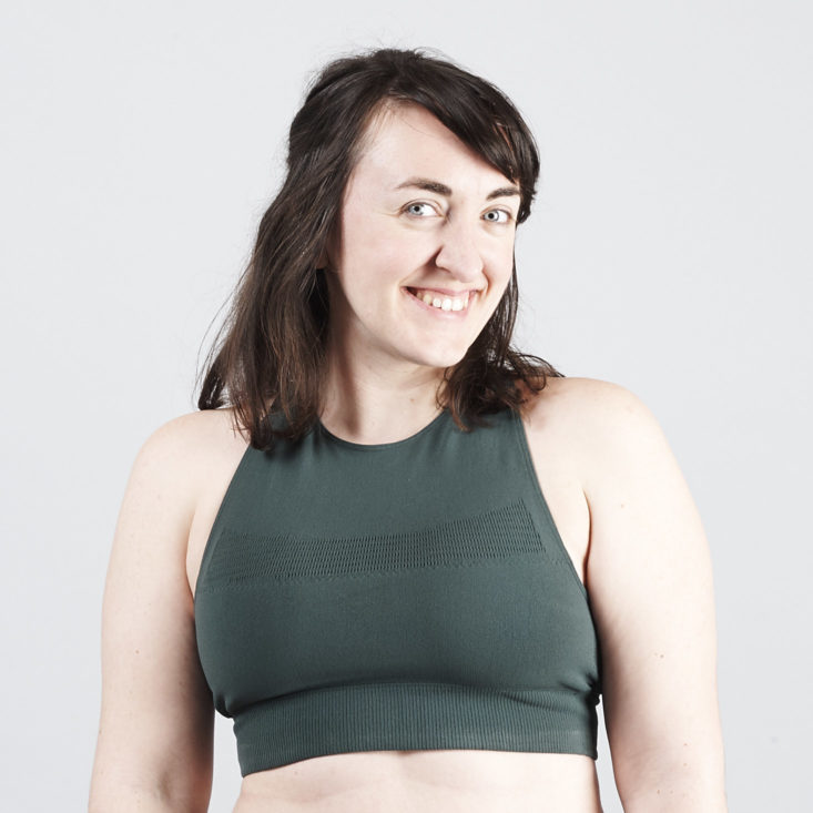 Fabletics April 2019 green bra top
