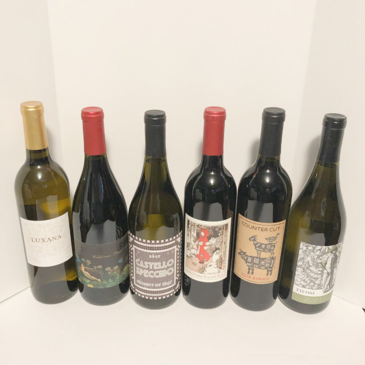 Firstleaf Wine Subscription March 2019 Review - All Bottles Group Shot Front