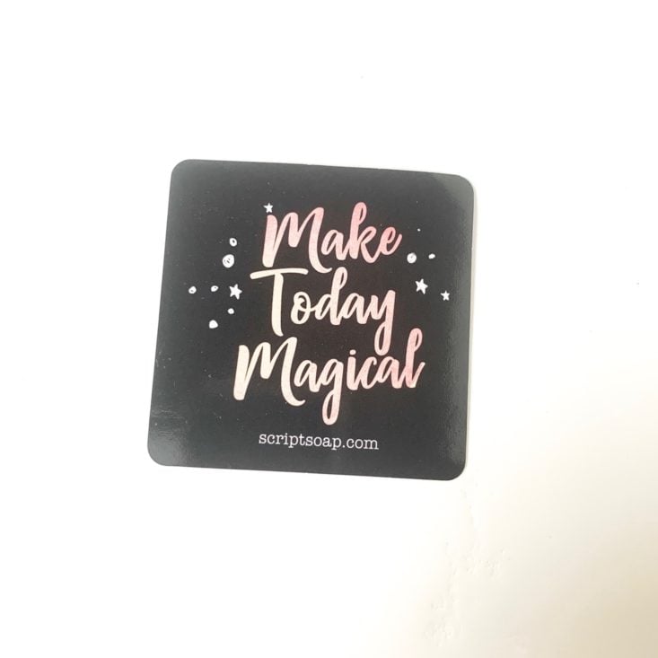 Fortune Cookie Soap March 2019 - Sticker Front